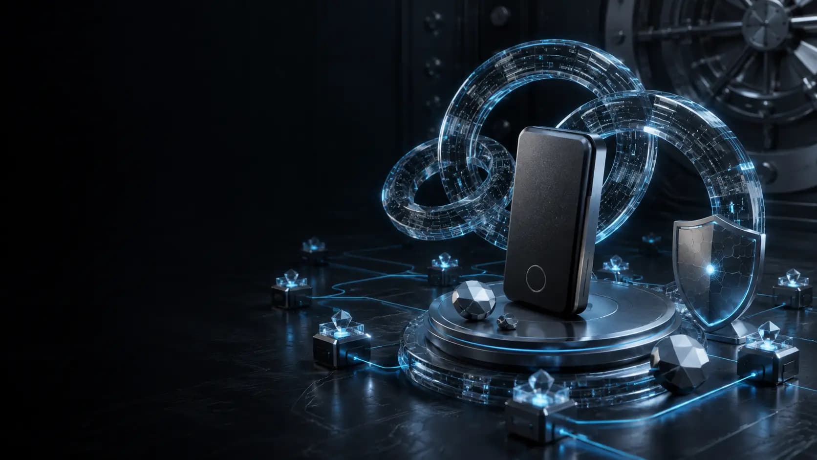 Sichere Hardware-Wallet mit abstraktem Blockchain-Netzwerk